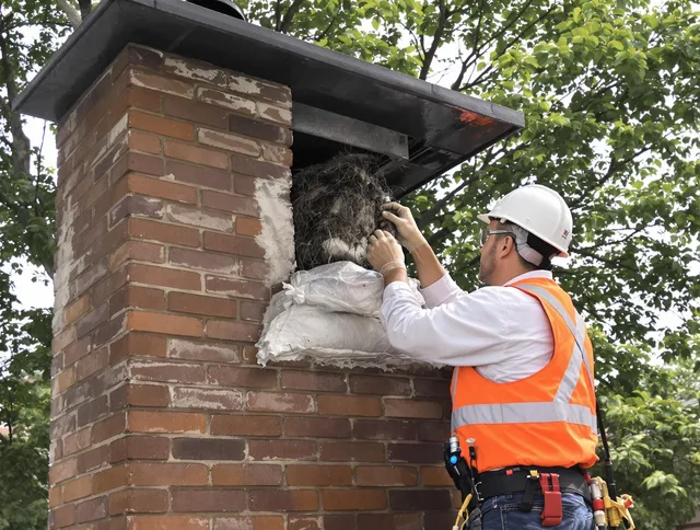 Humane removal of debris and animals by Lancaster Chimney Sweep in Lancaster, OH