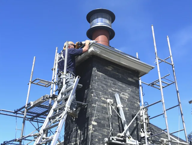 Sturdy chimney crown finished by Lancaster Chimney Sweep in Lancaster, OH