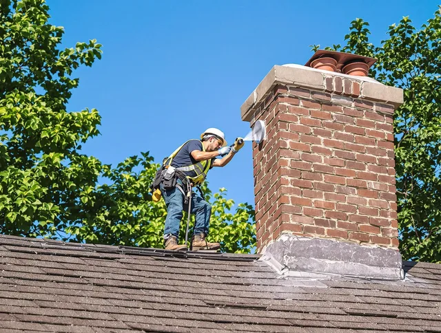 Lancaster Chimney Sweep performing an inspection with advanced tools in Lancaster, OH