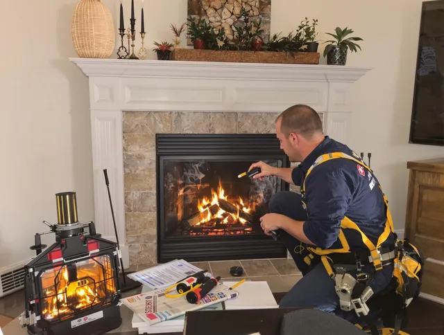 Safety-focused fireplace inspection by Lancaster Chimney Sweep in Lancaster, OH